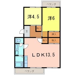 ドエル法土の物件間取画像